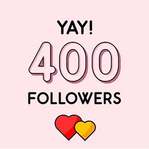 Thank you to my 402 followers
